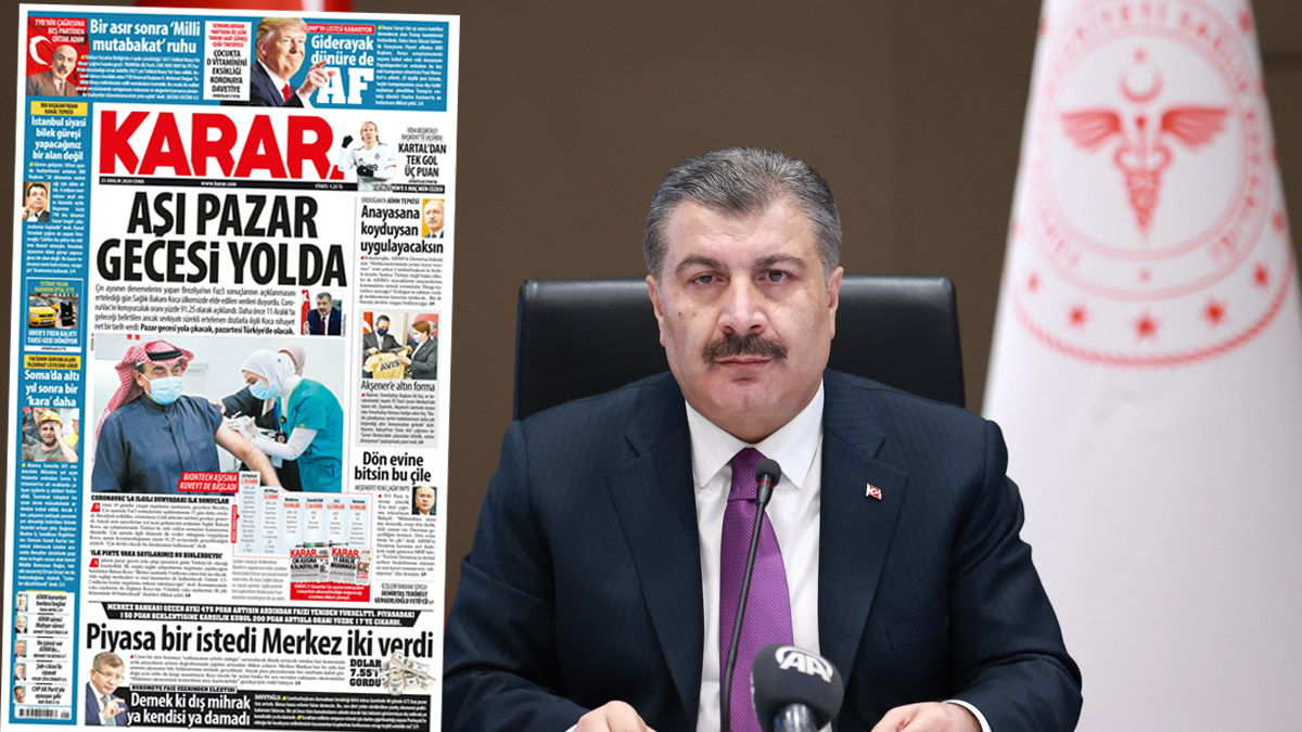 Aşı pazar gecesi yolda