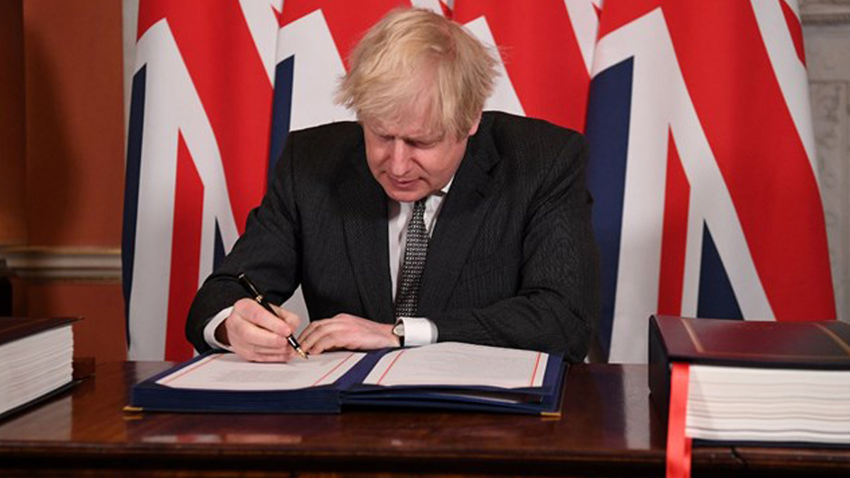 Johnson, AB ile ticaret anlaşmasını imzaladı