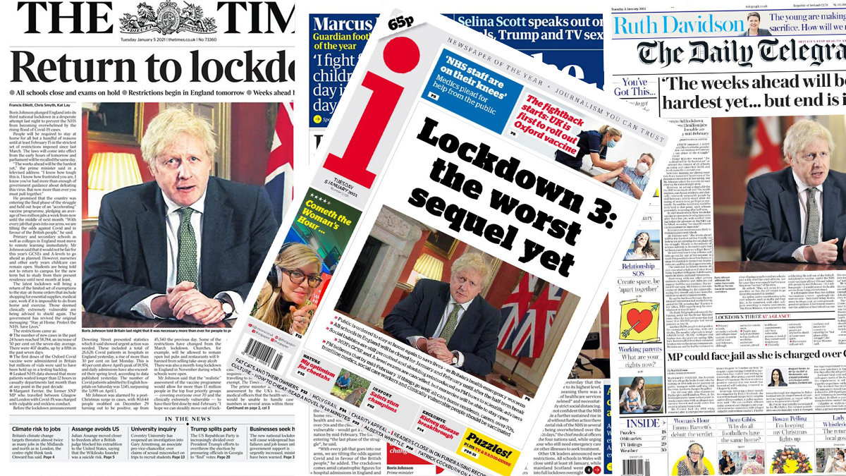 İngiltere basınında '3. sokağa çıkma kısıtlaması' dönemi'