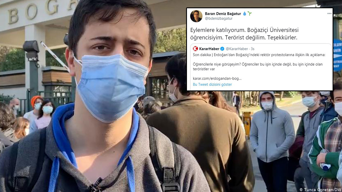DEVA Partili Boğaziçi öğrencisi Bağatur'dan Erdoğan'a 'terörist' cevabı