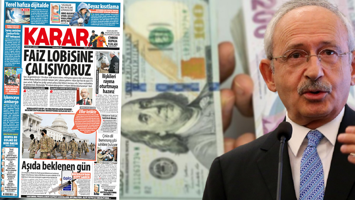 Faiz lobisine çalışıyoruz