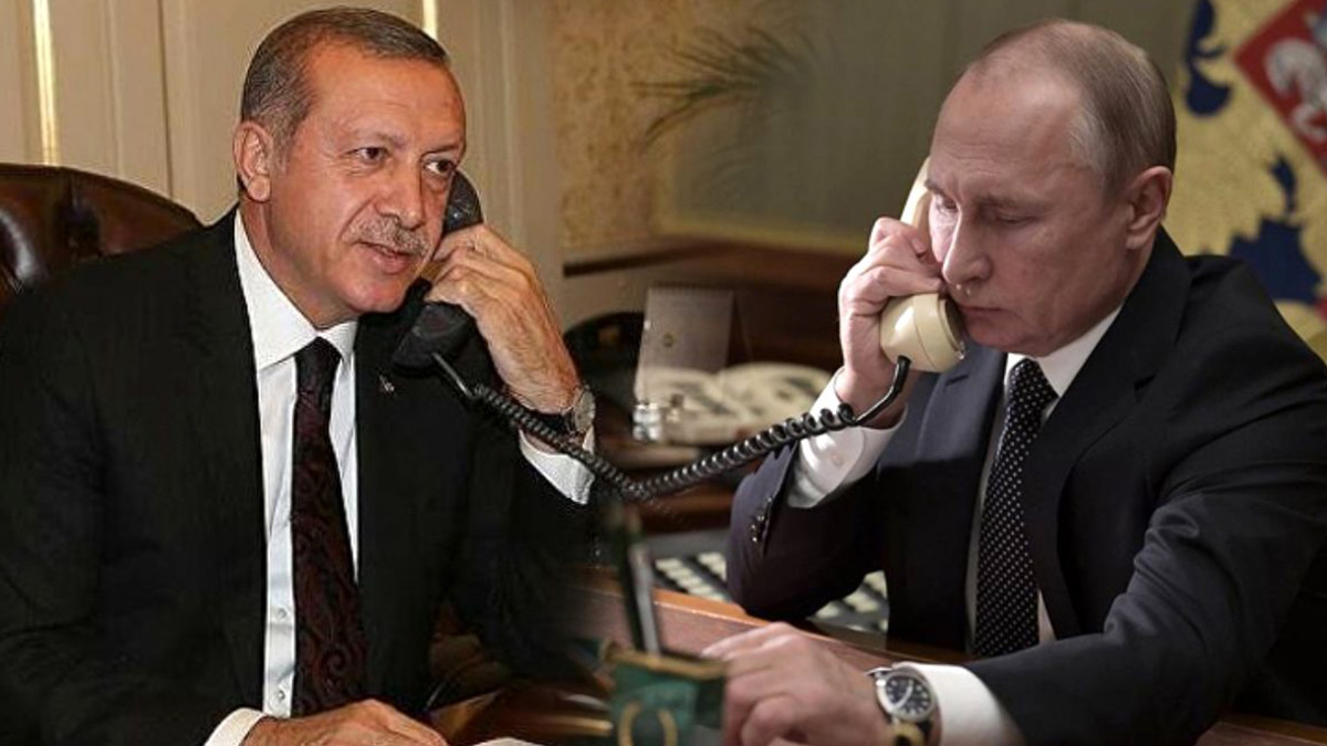 Rusya Devlet Başkanı Putin Cumhurbaşkanı Erdoğan'la görüştü
