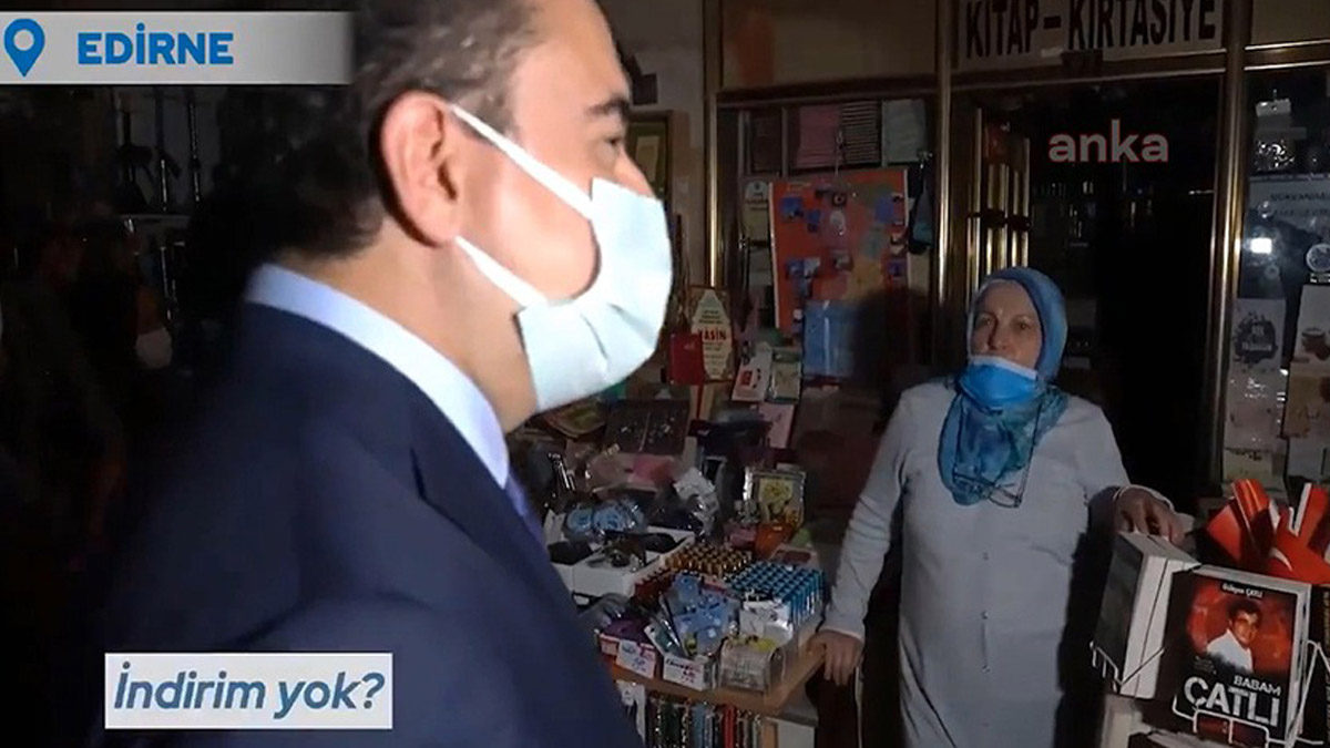 Babacan'ı gören esnaf: Dün ben 3 lirayla kapadım, 3 bin lira değil