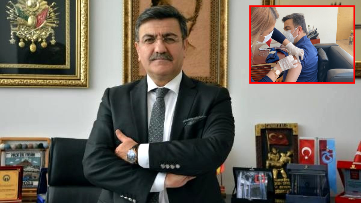 Sağlıkçı ya da 65 yaş üstü olmayan rektör korona aşısı oldu