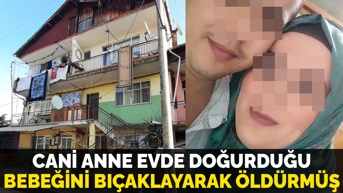 Cani anne evde doğurduğu bebeğini bıçaklayarak öldürmüş