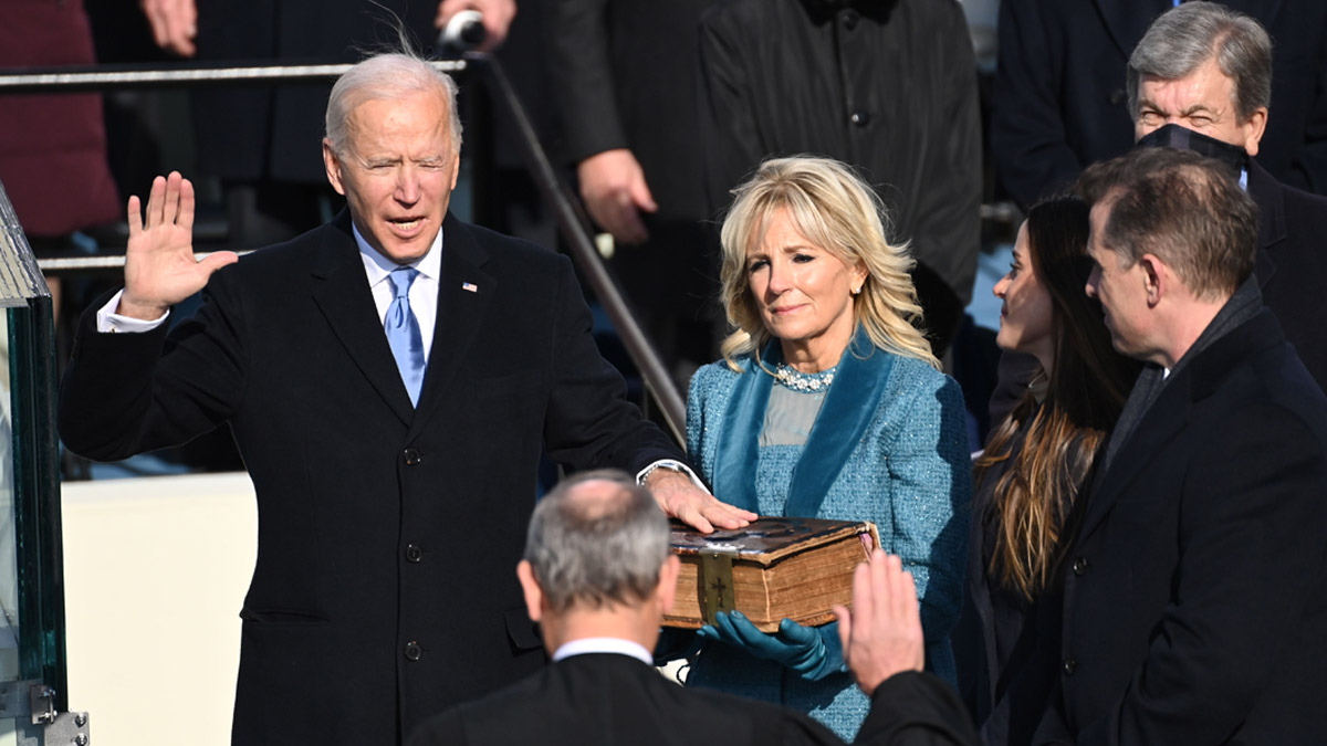 Yemin eden Biden, resmen ülkenin 2. Katolik başkanı