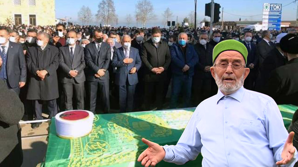 Koronavirüsten vefat eden kanaat önderinin cenazesinde izdiham (Nuri Genç kimdir?)