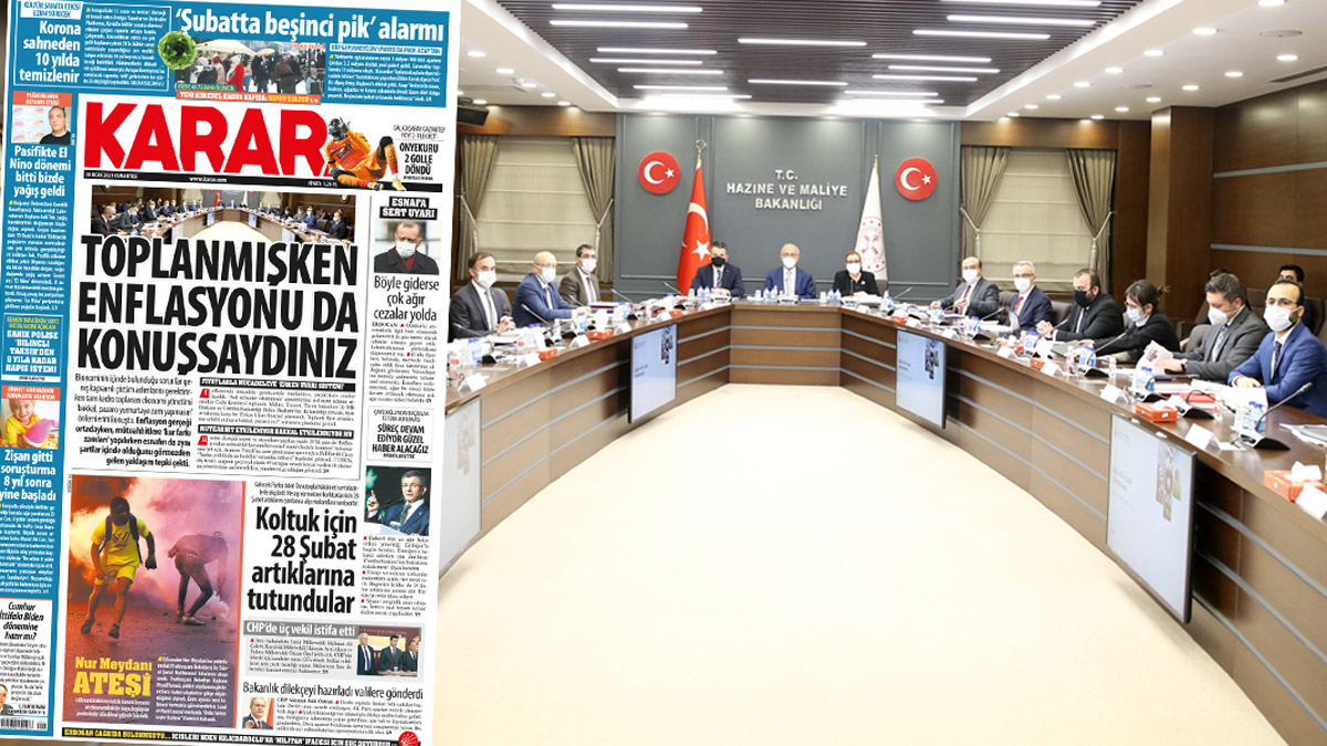 Toplanmışken enflasyonu da konuşsaydınız