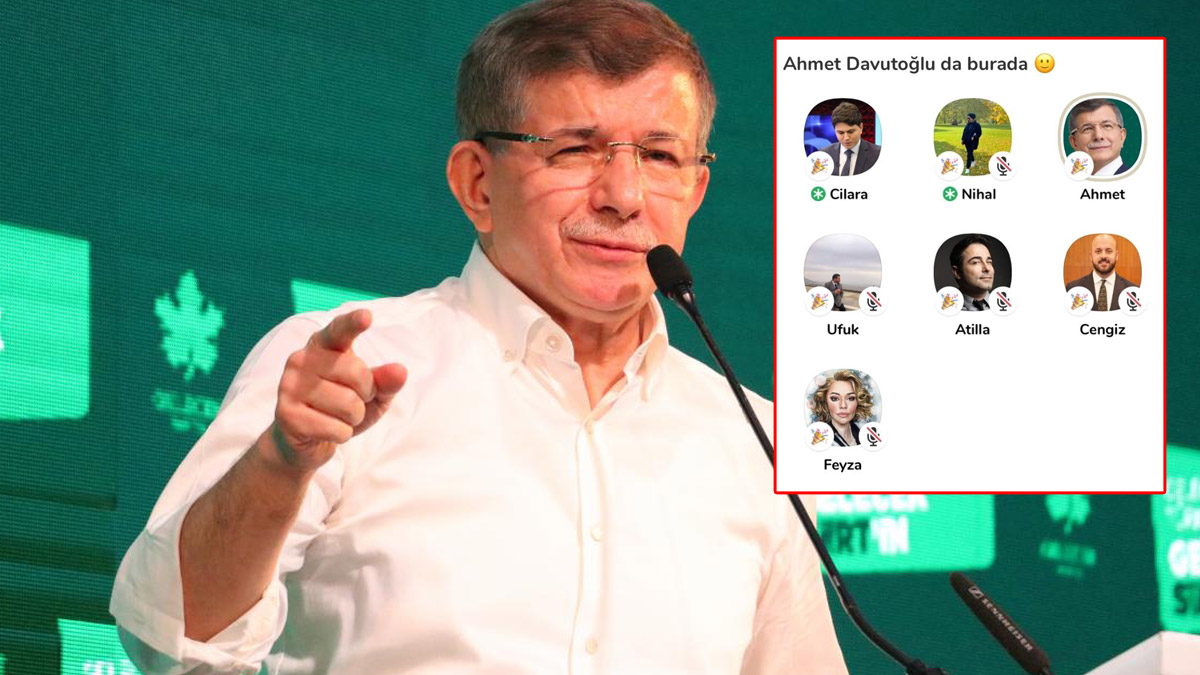 Davutoğlu, Clubhouse'da gazetecilerin sorularını yanıtladı