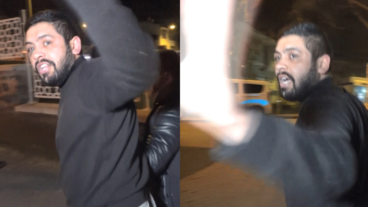 Yakalanınca gazetecileri tehdit etti: Kamerayı kırayım mı şimdi?