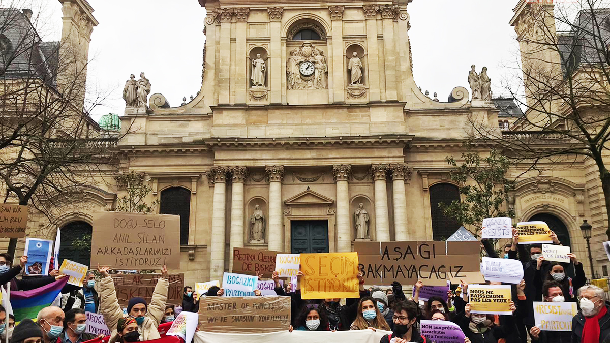 Avrupalı öğrencilerden de Boğaziçi'ne destek: Kayyuma hayır!