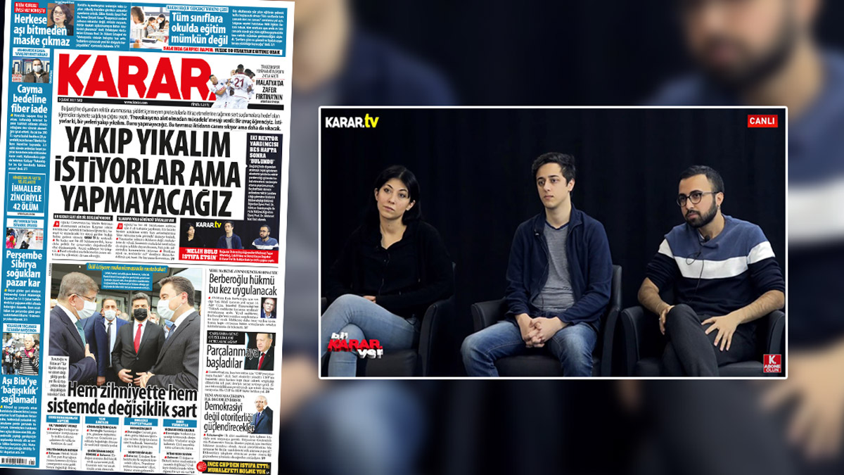 Yakıp yıkalım istiyorlar ama yapmayacağız