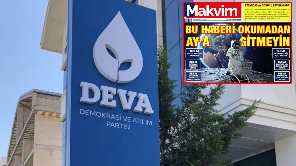 DEVA'dan hükümete gönderme: Bu haberi okumadan Ay'a gitmeyin