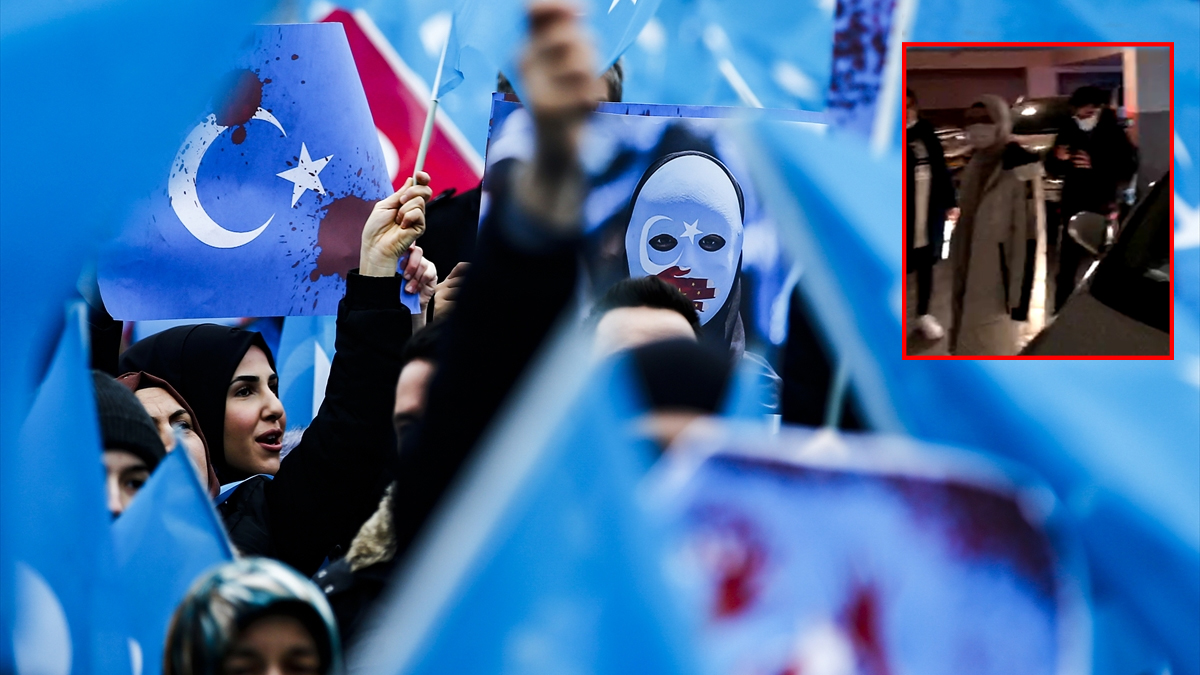 Ankara'da Uygur Türklerine polis ablukası