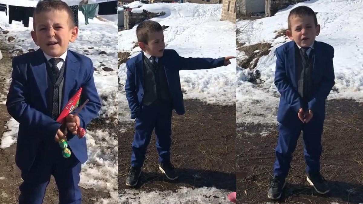 Küçük muhtar adayı Çağatay'dan talimat: Telefon direkleri dikilecek