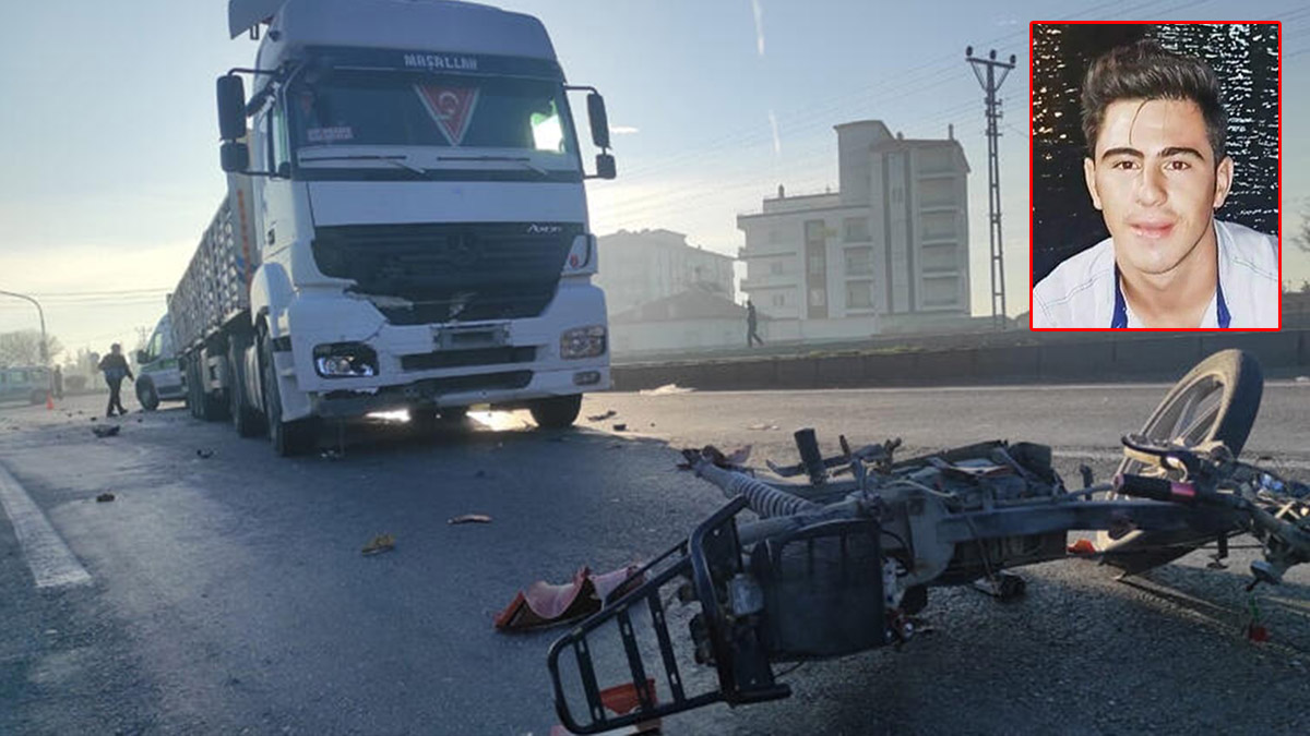 Yeni işe giderken tırın altında kaldı