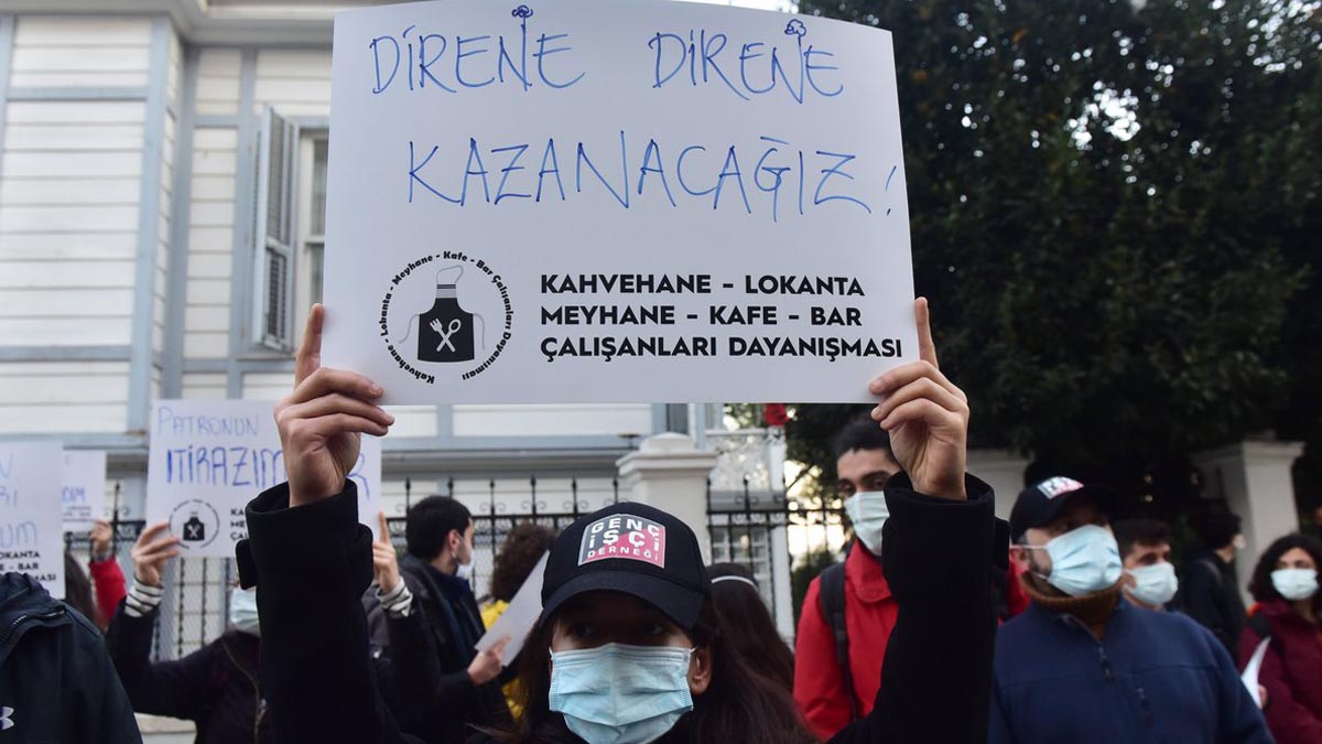 Kafe-bar çalışanları 7 ilden seslerini yükseltti