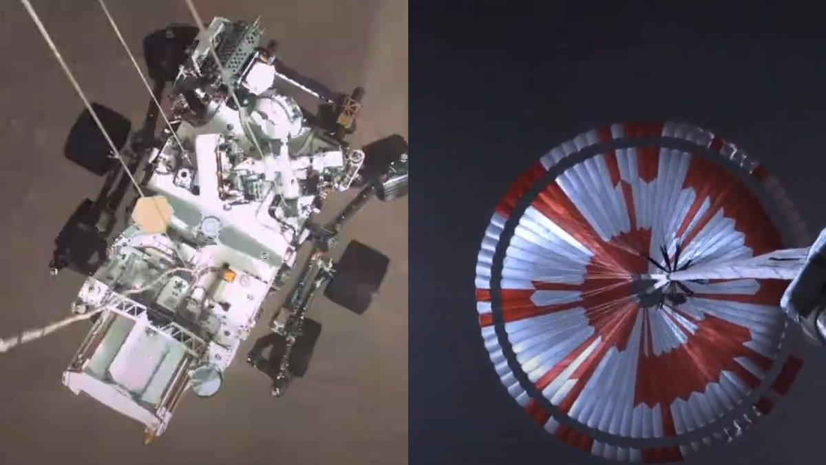 NASA paylaştı! İşte Perseverance’nin Mars'a iniş anı