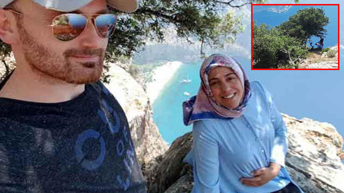 Uçurumdan düşmeden önceki son anları ortaya çıktı: Bu adam bu kadını atar