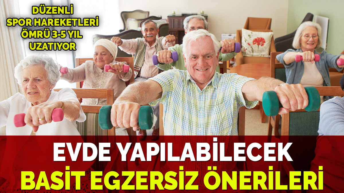 Evde yapılabilecek basit egzersiz önerileri