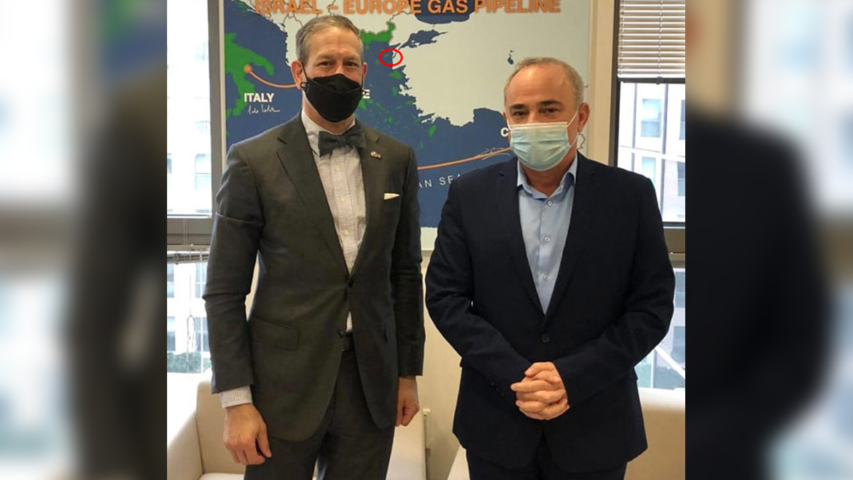 İsrail'den skandal harita: Gökçeada ve Bozcaada'yı kopardılar