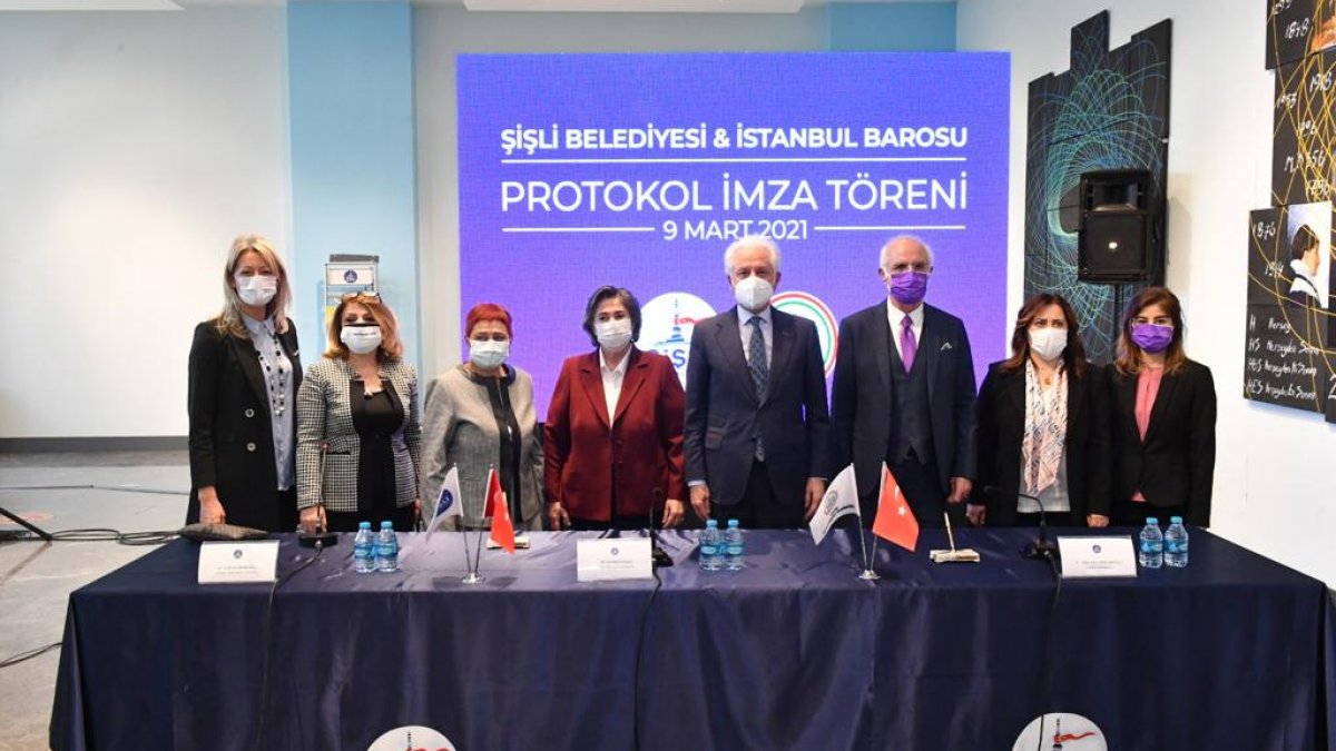 Şişli Belediyesi İstanbul Barosu kadın hakları merkezi ile protokol imzaladı