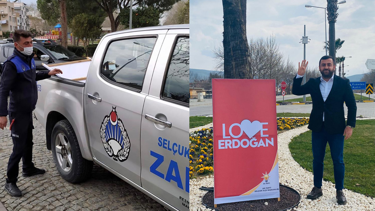 İzmir’de ‘Love Erdoğan’  gerilimi