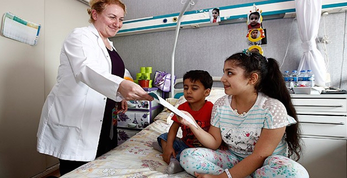 Hastalıkları karne
sevincini etkilemedi