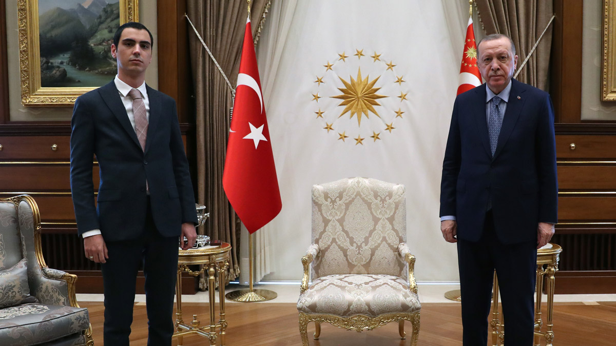 Erdoğan, Muhsin Yazıcıoğlu'nun oğlu ile görüştü