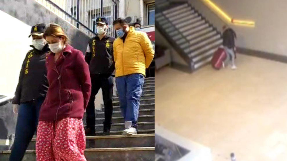 Gündüz vakti çaldıkları çelik kasayı bavulla taşıdılar