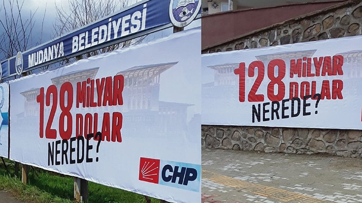 '128 milyar dolar nerede?' afişlerine soruşturma