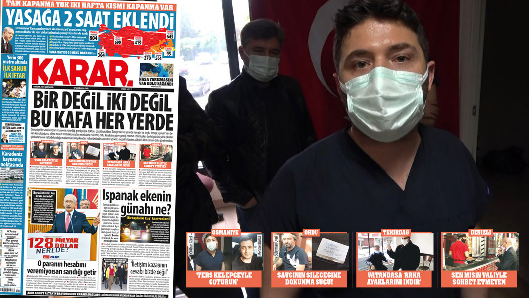 Bir değil iki değil, bu kafa her yerde