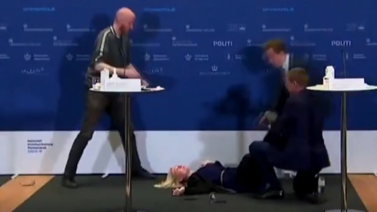 AstraZenaca aşısının askıya alındığını duyururken bayıldı