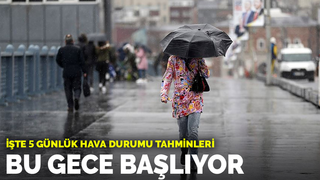 Meteoroloji uyardı! Bu gece başlıyor