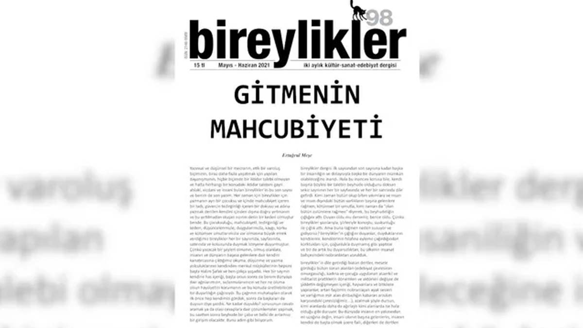 Bireylikler'den 'Gitmenin Mahcubiyeti'