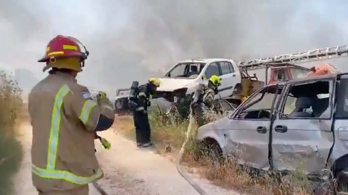 İsrail'de Ben Gurion Havaalanı yakınında yangın