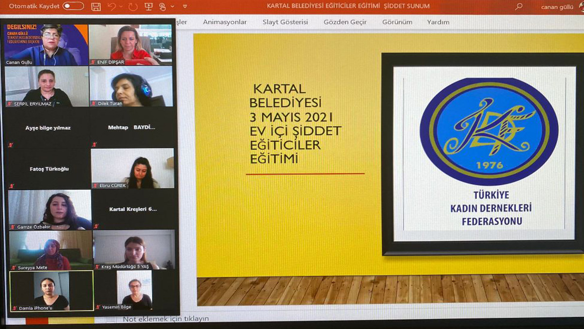 Kartal'da Kreş Öğretmenlerine Yönelik 'Ev İçi Şiddet Eğiticiler Eğitimi' semineri