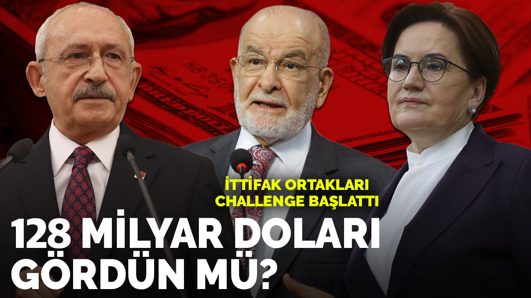 '128 milyar doları gördün mü?' İttifak ortakları challenge başlattı