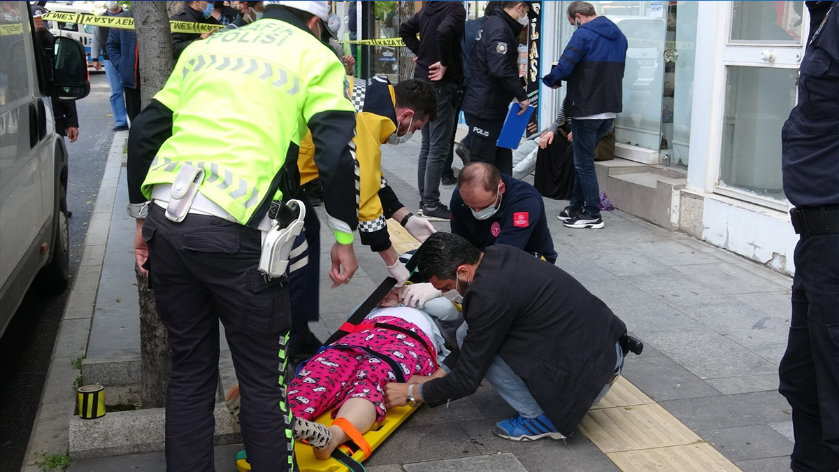 Şizofreni hastası kadın 3. kattan düştü