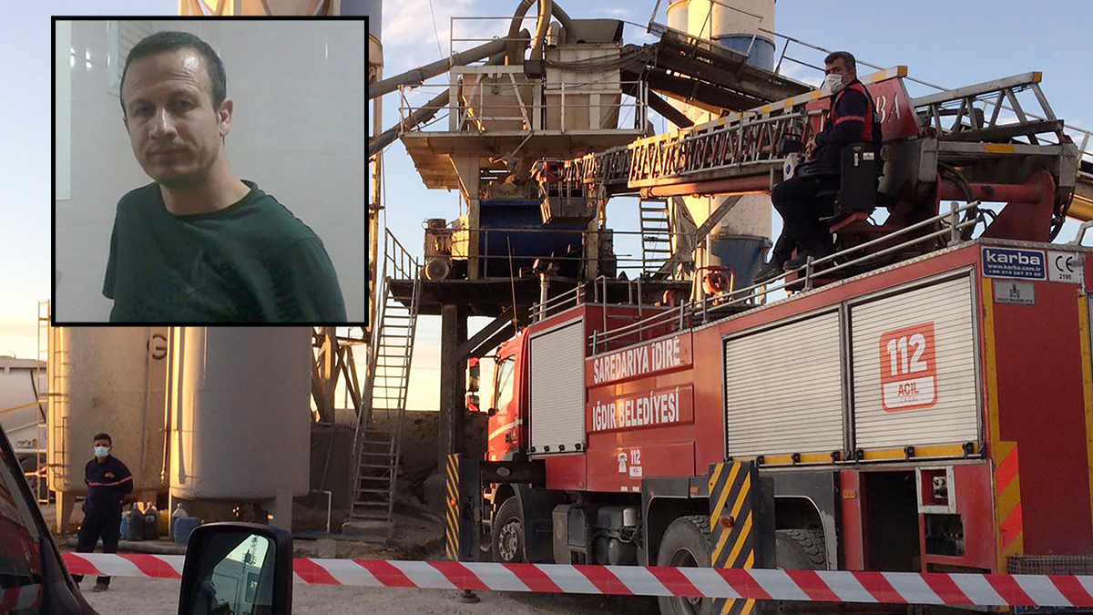 Beton mikserinin kazanına sıkışan işçi yaşamını yitirdi