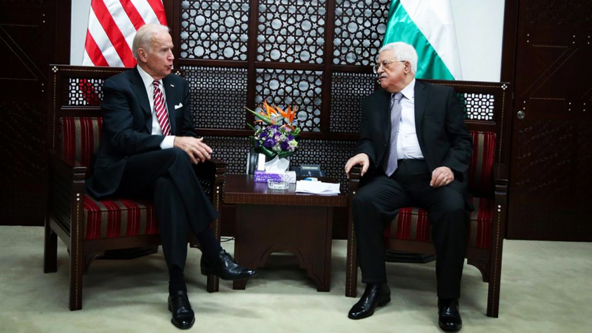 Son dakika! Biden ile Mahmud Abbas görüştü
