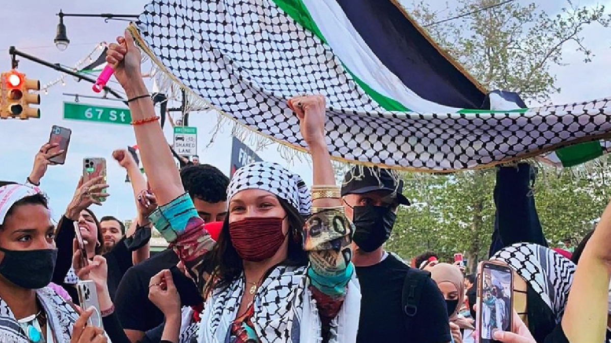 Filistin'i destekleyen Bella Hadid'e İsrail'den tepki: Yazıklar olsun