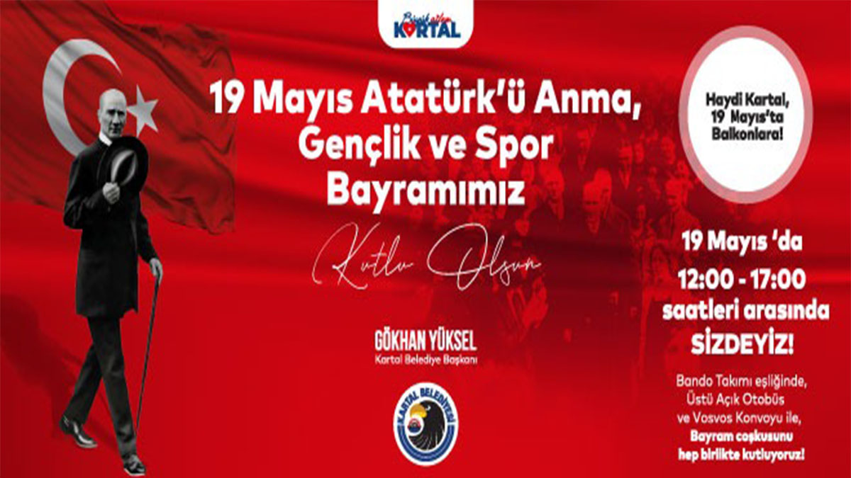 19 Mayıs’ın 102. yılında Kartal’da coşkulu kutlama