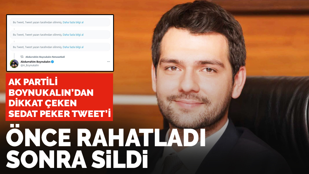 Boynukalın'dan Sedat Peker'in videosuna yorum: Açıkçası çok rahatladım