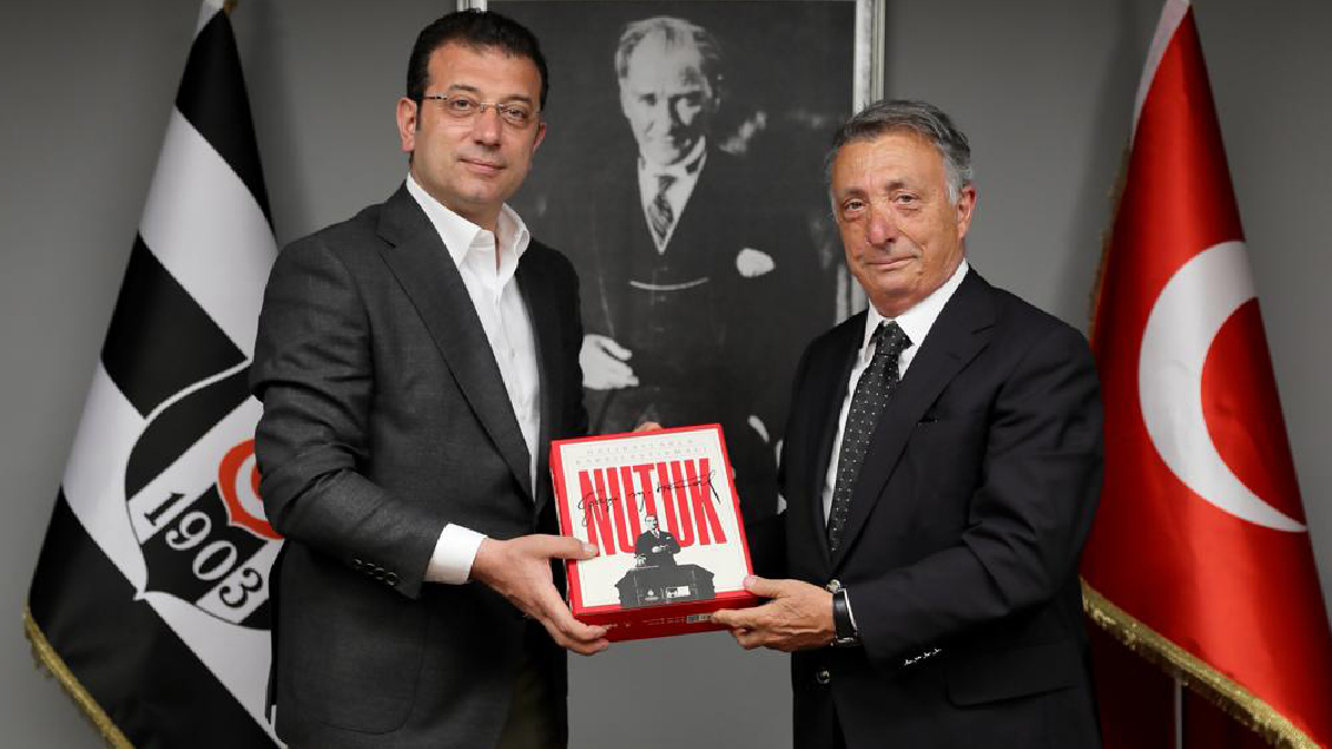 İmamoğlu ve Rıza Akpolat'tan Beşiktaş Kulübü'ne ziyaret