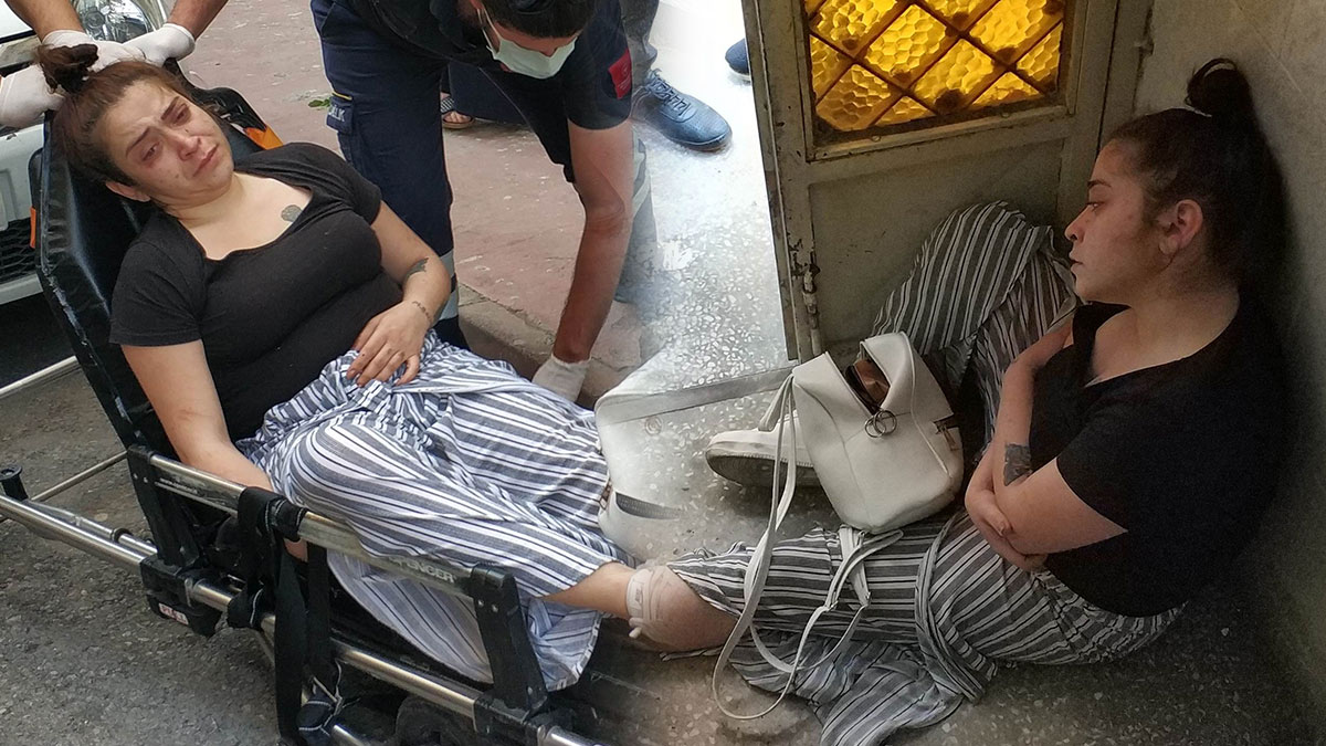 Önce merdivenden attı, sonra polise ihbar etti!