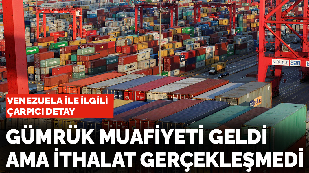 Gümrük muafiyeti geldi ama ithalat gerçekleşmedi