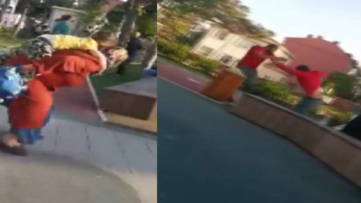 Çocuk parkında dehşet anları! Silahlar ateşlendi, bıçaklar çekildi