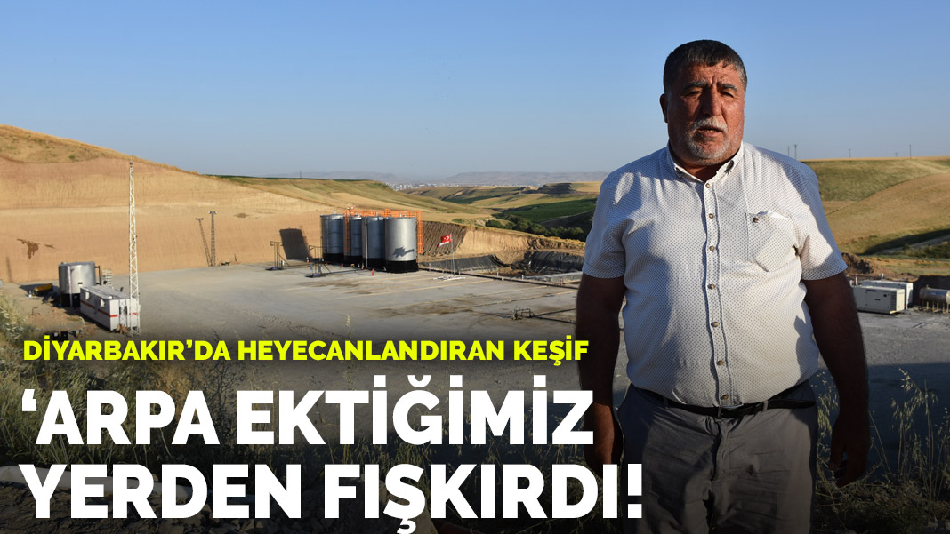 Diyarbakır'da heyecanlandıran keşif! 'Arpa ektiğimiz yerden fışkırdı'