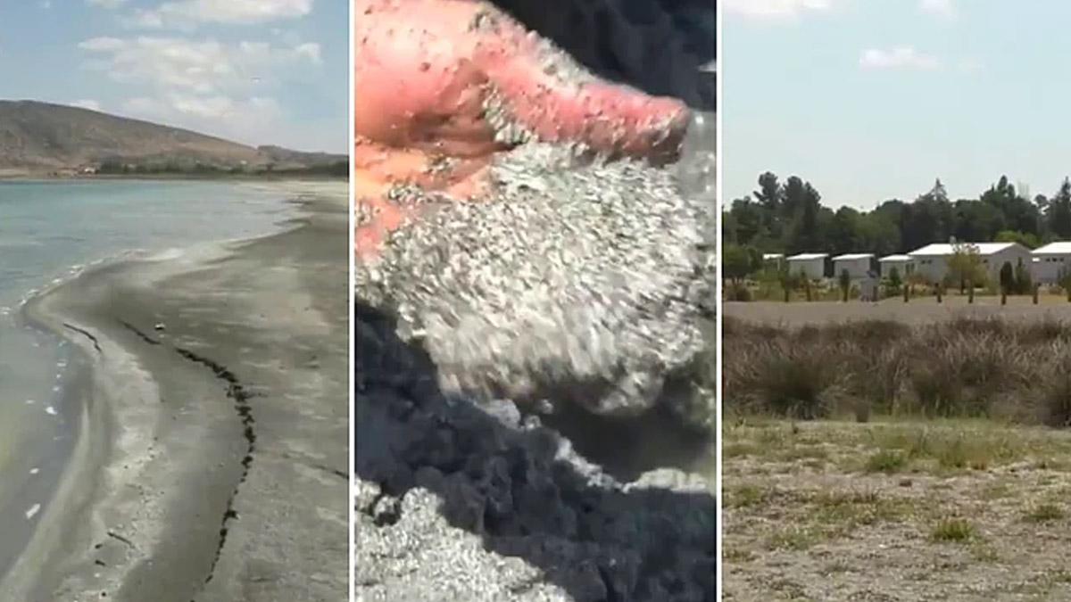 Millet Bahçesi yapılan Salda Gölü'nün turkuaz rengi soldu, kumları karardı
